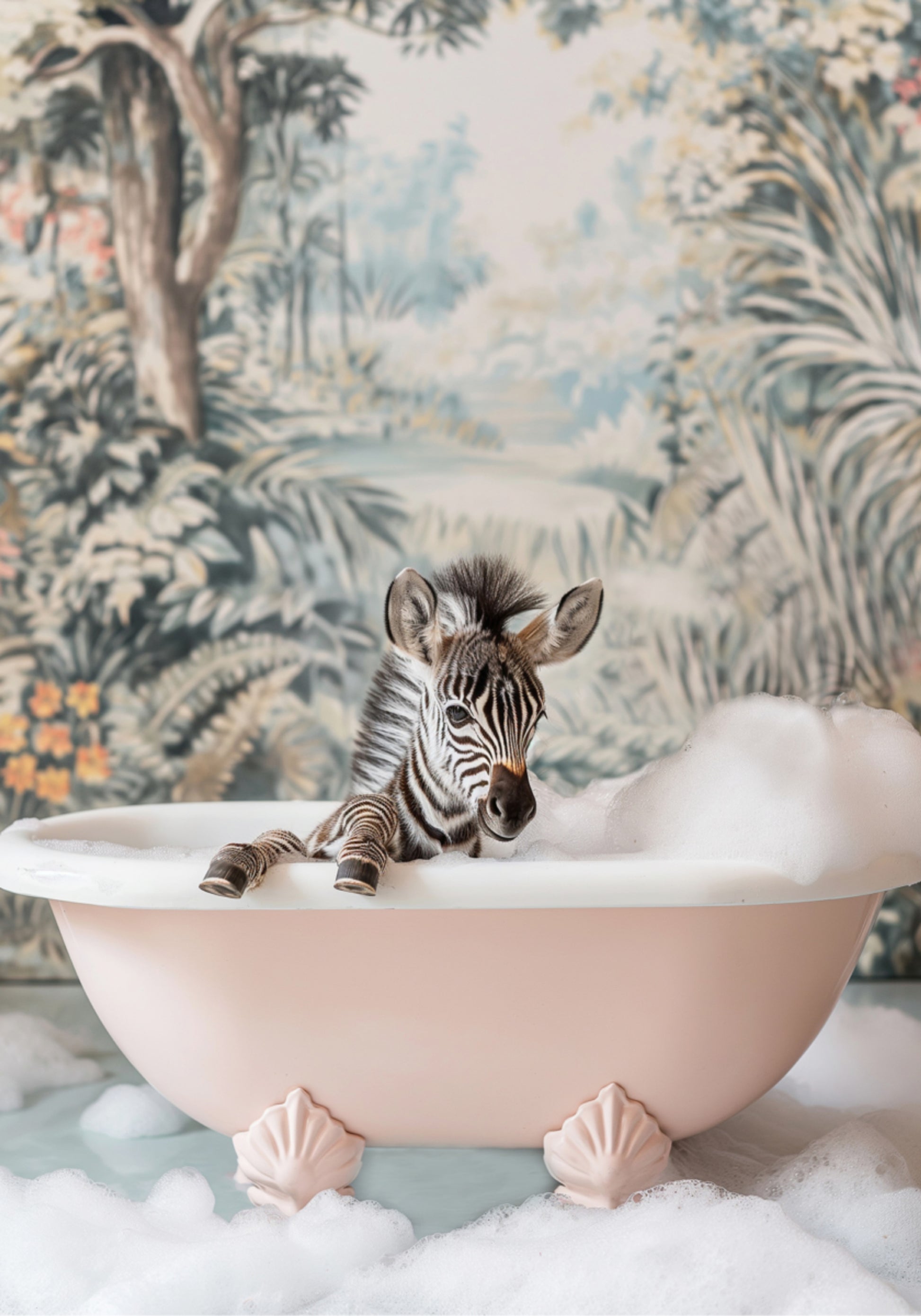 Vauvan Zebra-vaahtokylpy