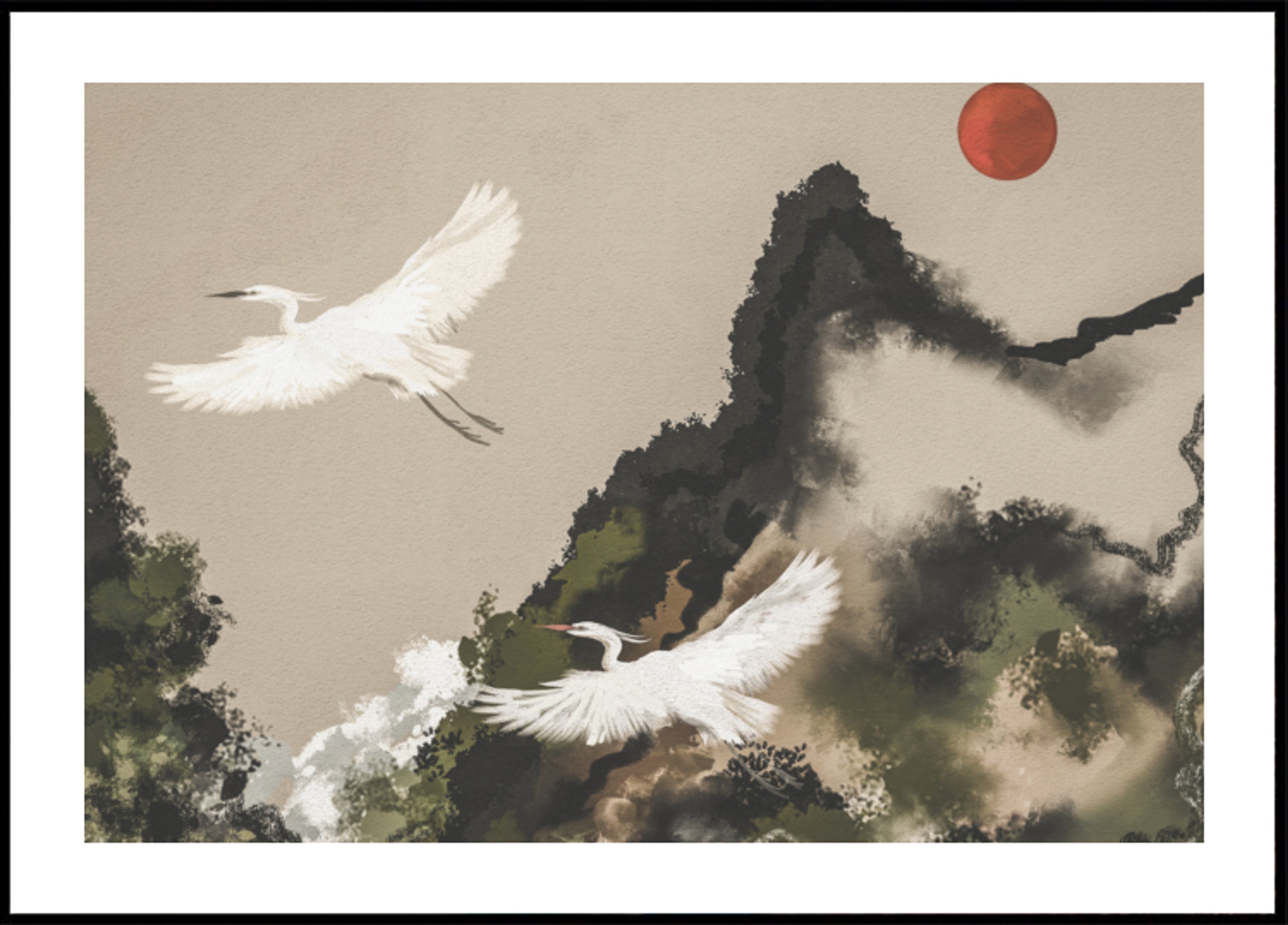 Red Sun Egret -lento