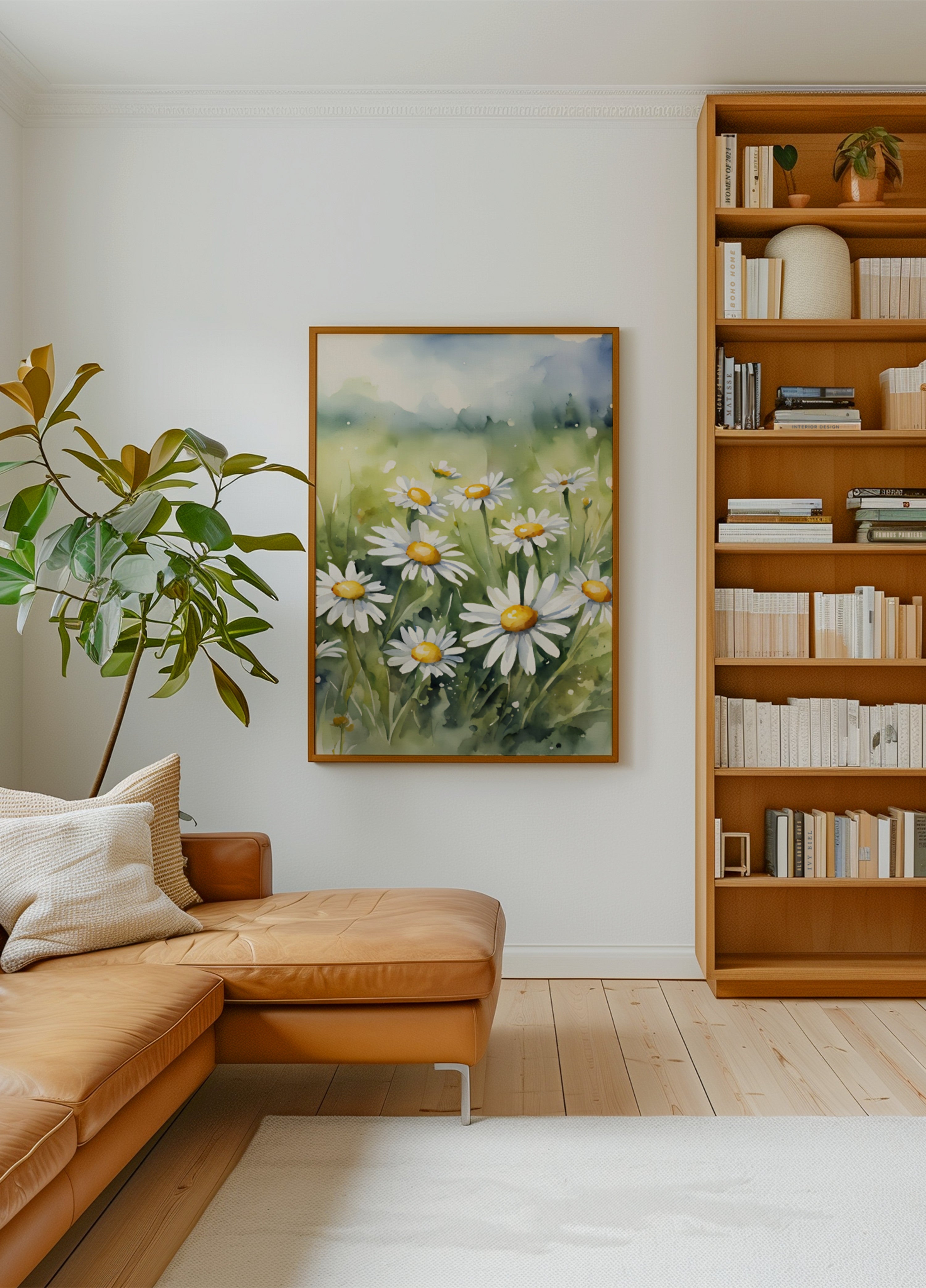 Kukkiva Daisy Field