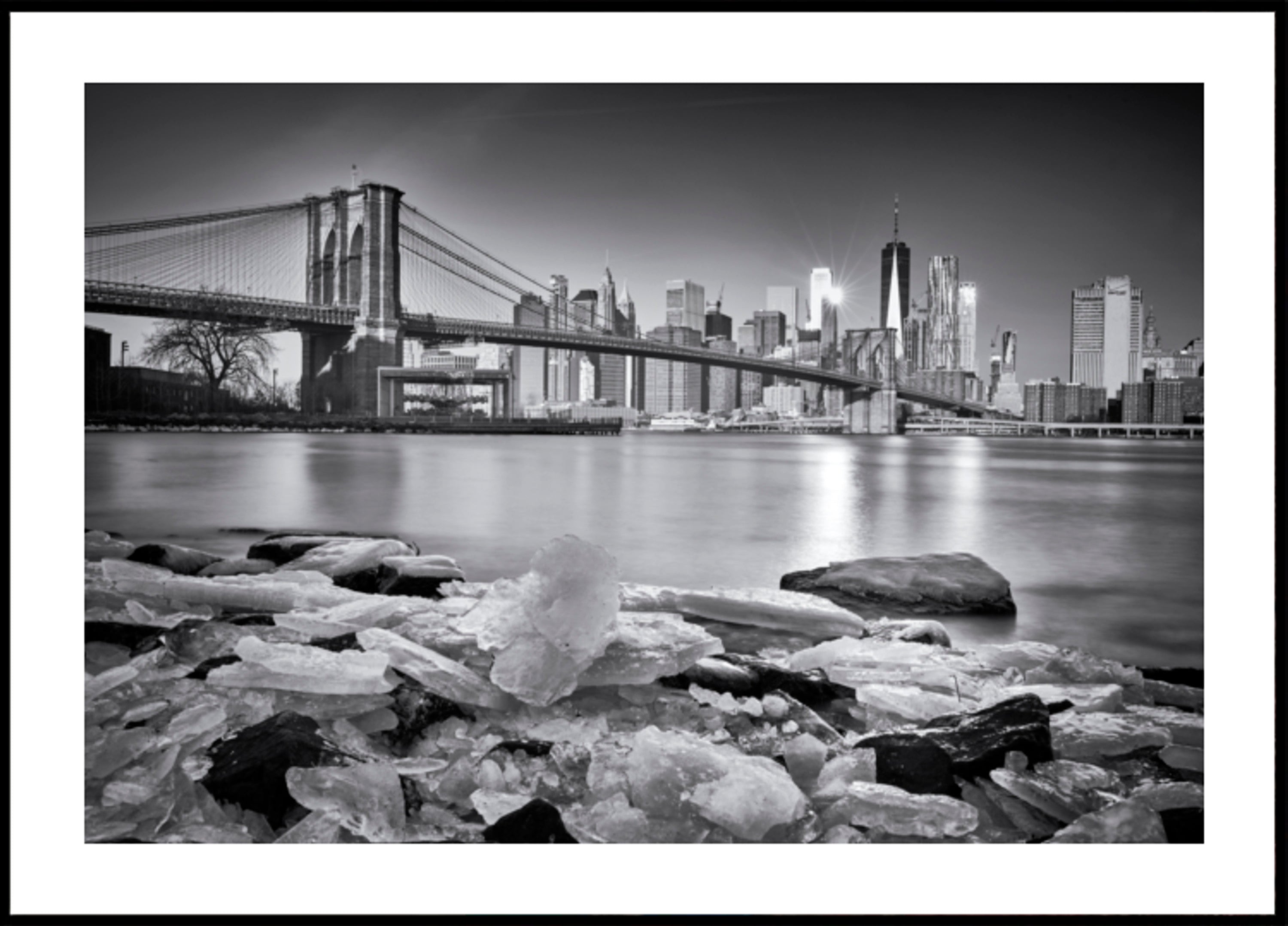 Brooklyn Bridgen talvinäkymä