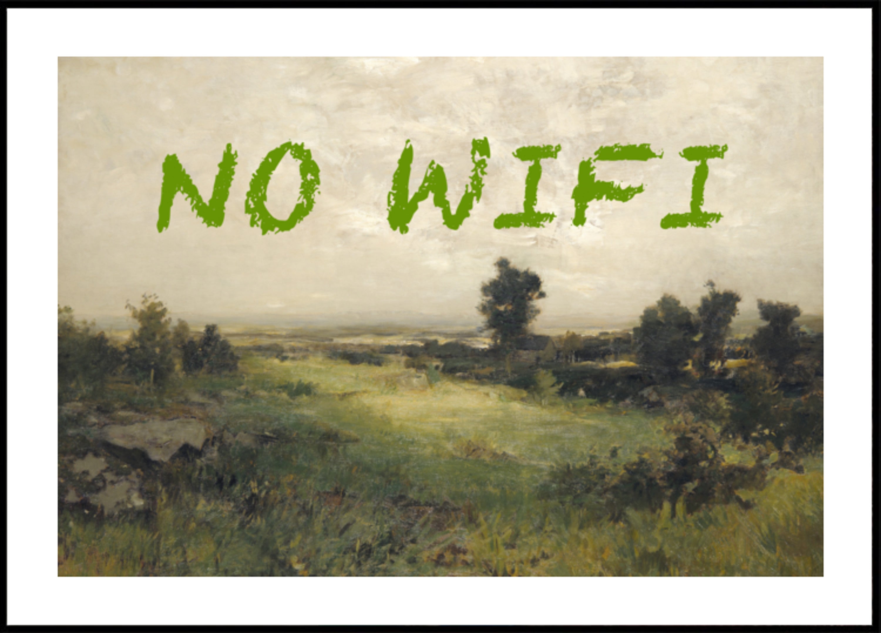 Klassinen maisema Ei Wifiä