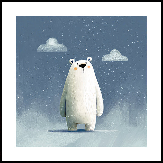 Happy polar bear no 02 Plakat - Posterbox